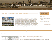 Tablet Screenshot of oldstonedock.com